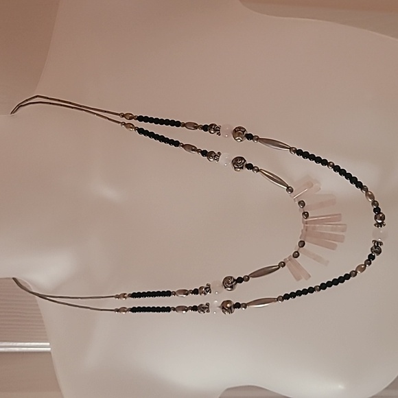 Sterling & Gemstone Statement Necklace - Picture 3 of 15